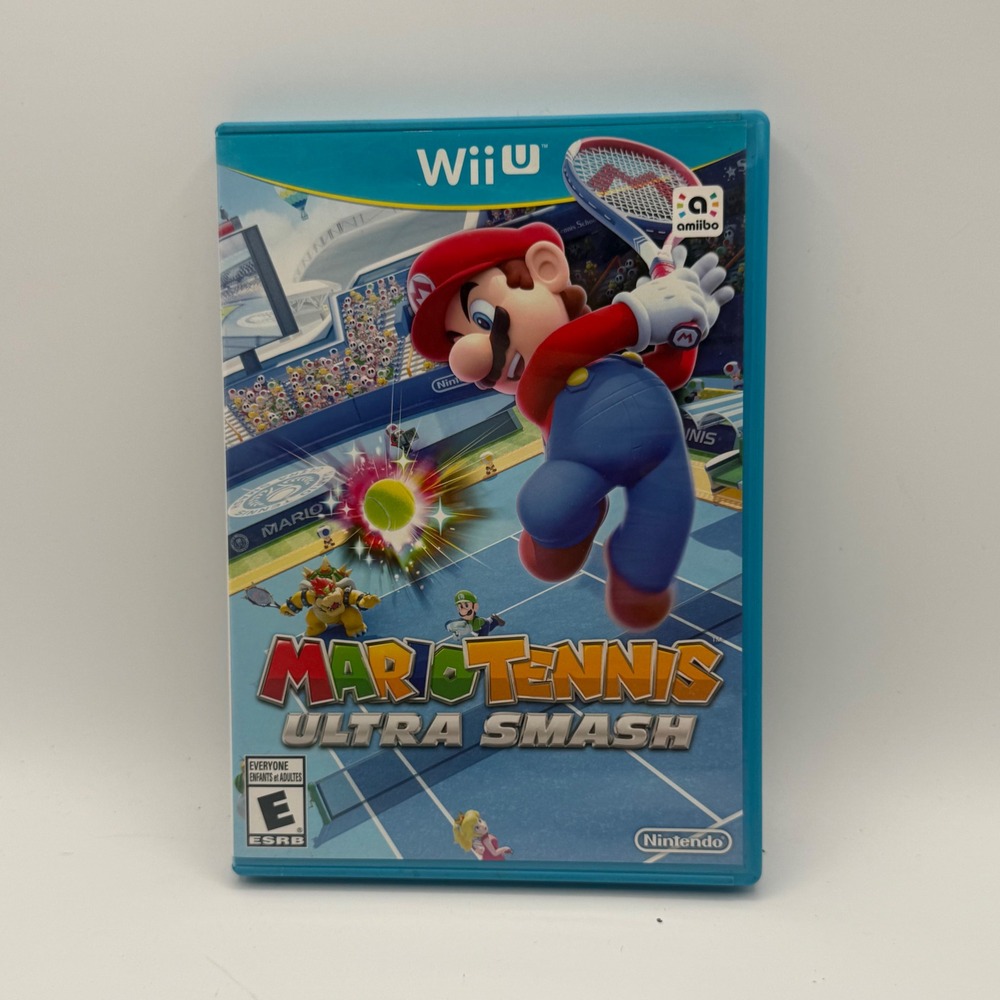 Nintendo Mario Tennis Ultra Smash Wii U Standard Blue Excellent Sports Game